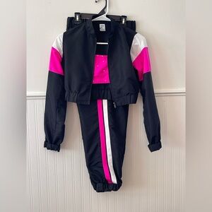 Balera Bright Pink, Black and White 3 piece Hip Hop Dance Costume